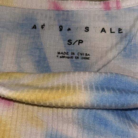 Colorful Tie-Dye Women's Crop Tank Top - Picture 3 of 5